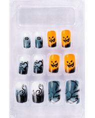 Faux ongles adhésifs Halloween dans une boîte