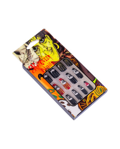 Adhesive nails w/skulls in box