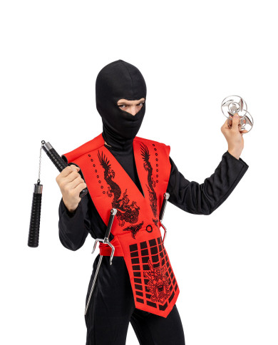 Armas ninja (5 pzas.) en bolsa con solapa de cartón