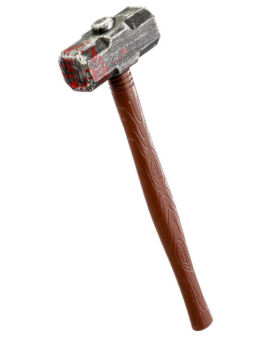 Massue sanglante en plastique l. env. 53 cm avec étiquette volante / étiquette Massue sanglante en plastique l. env. 53 cm avec étiquette volante / étiquette