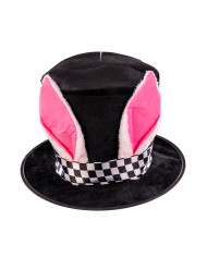 Fabric rabbit ears hat h.cm. 20 with hangtag/label