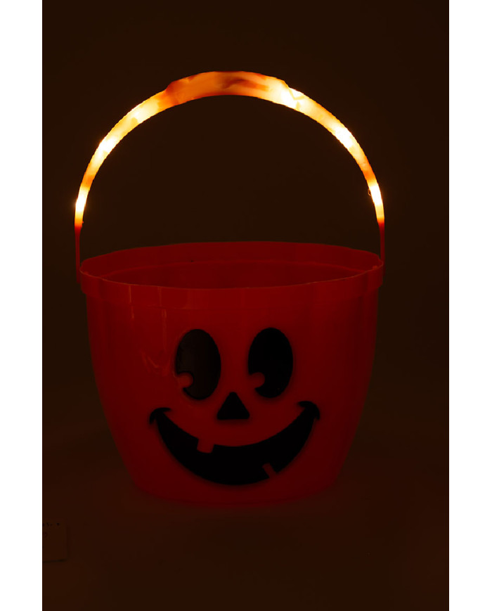 Secchiello con luci (batterie incluse) diam.cm.22 ca. con cartellino/etichetta