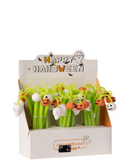 Stylo Halloween 2 modèles assortis sur un présentoir