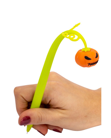 Stylo Halloween 2 modèles assortis sur un présentoir