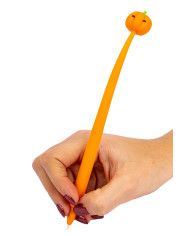 Stylo Halloween 4 modèles assortis sur un présentoir