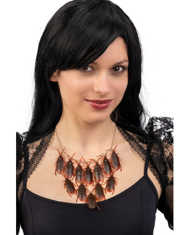 Collana scarafaggi in busta su cartoncino