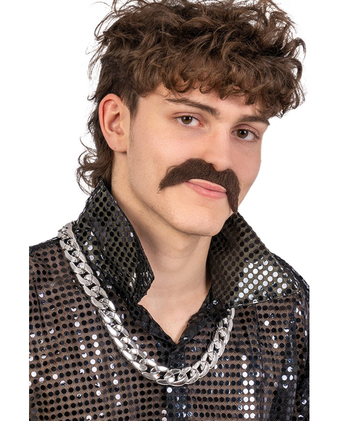 Collana argento in plastica con cavallotto