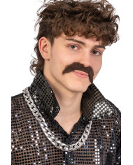 Collana argento in plastica con cavallotto