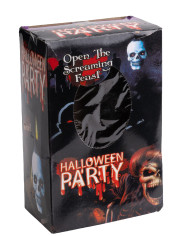 Candelabro con teschio e luci (batterie incluse) h.cm.16 in scatola