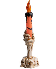 Candelabro con t-light de unos 21 cm de altura (pilas incluidas) en caja