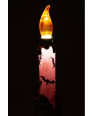 Candelabro con t-light de unos 21 cm de altura (pilas incluidas) en caja