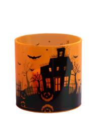 Portacandela con t-light h.cm. 8 ca. (batterie incluse) in scatola