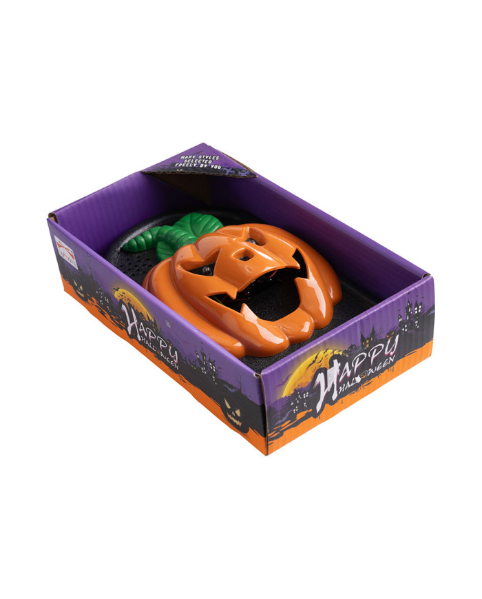 Timbre de puerta de calabaza con luces y sonido de unos 20 cm de altura (pilas incluidas) en caja