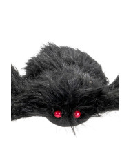 Black furry spider diam. cm. 60 with hangtag/label