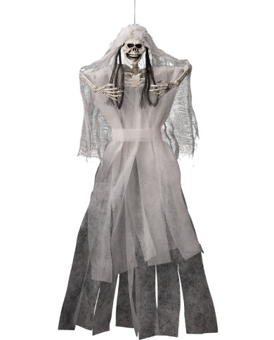 Squelette mariée à suspendre h. env. 60 cm avec étiquette volante / étiquette