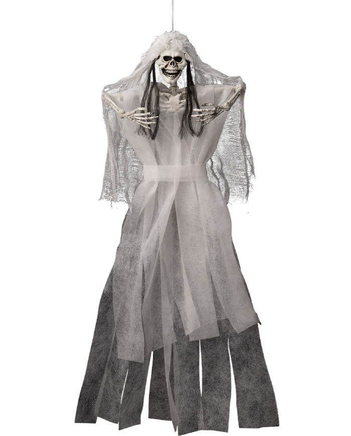 Scheletro sposa d'appendere h.cm. 60 ca. con cartellino/etichetta