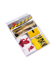 Kit de decoración de escenas de crimen en caja