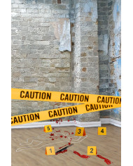 Kit de decoración de escenas de crimen en caja
