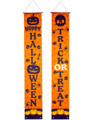 2 happy Halloween banners h. 180 x l.cm. 30, in pbh