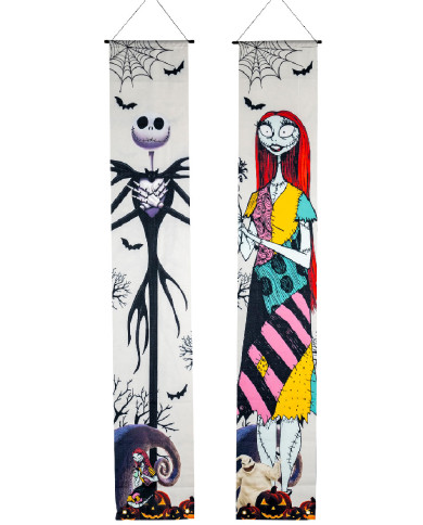 2 nbxmas banners in fabric h.cm. 180 x l.cm.30 in pbh