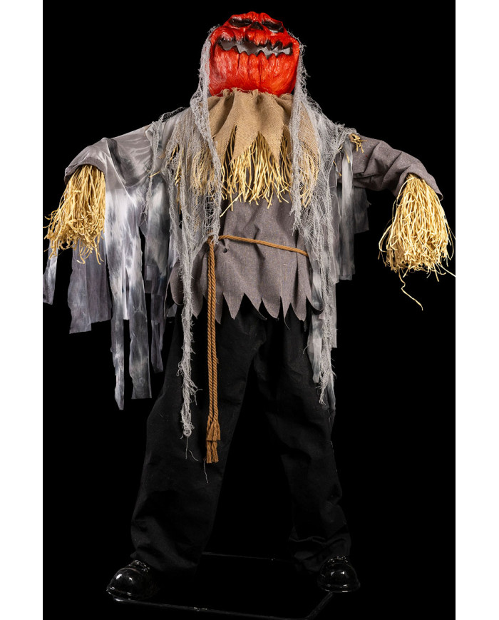 Kürbismonster auf Sockel mit Licht, Ton und Bewegung (Batterien enthalten) H. ca. 190 cm in Beutel