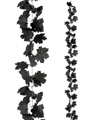 Floral string w/black leaves l.cm. 175 with hangtag/label