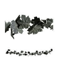 Guirlande florale avec feuilles noires l. env. 175 cm avec étiquette volante / étiquette