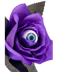 Rosa Halloween mit Auge H. ca.35 cm versch. Farben mit Pappschild/Etikett