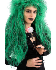 Rosa Halloween mit Auge H. ca.35 cm versch. Farben mit Pappschild/Etikett