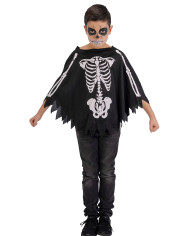 Poncho de esqueleto de jersey, talla única, de unos 55 cm de longitud en bolsa con percha