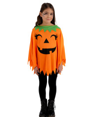 Poncho de calabaza de jersey, talla única, de unos 55 cm de longitud en bolsa con percha