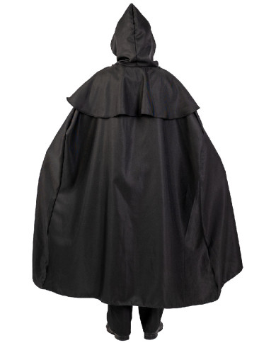 Plague doctor canvas cape w/hood l.cm. 130 in bag w/hook