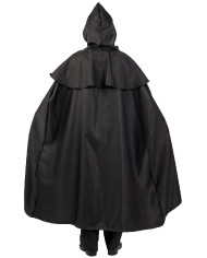 Plague doctor canvas cape w/hood l.cm. 130 in bag w/hook