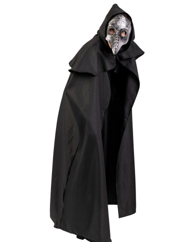 Plague doctor canvas cape w/hood l.cm. 130 in bag w/hook