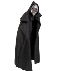 Plague doctor canvas cape w/hood l.cm. 130 in bag w/hook