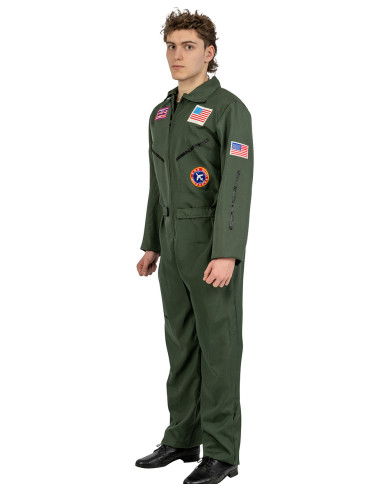 Kostüm Flieger-Overall Einheitsgröße (M/L) in Beutel mit Haken