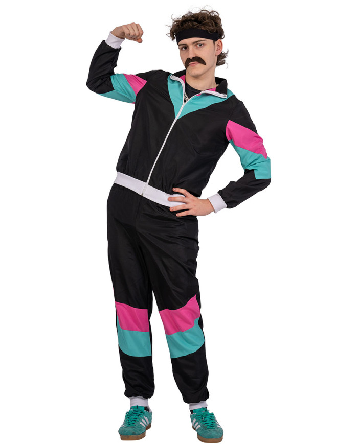 Costume tuta disco anni 80 e 90 T.U. (M/L) in busta c/gancio