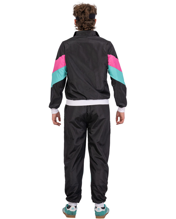 80s and 90s disco dance jumpsuit costume one size (m/l) in bag w/hook