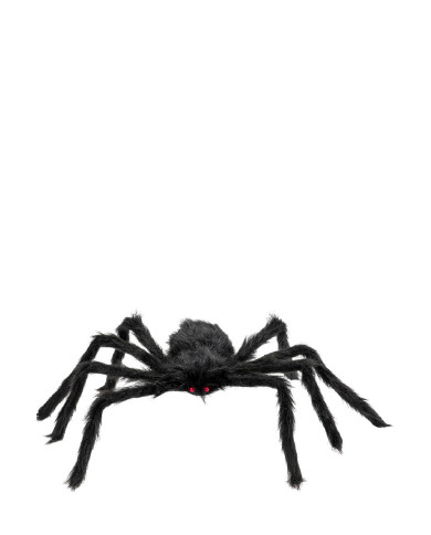 Black furry spider diam. cm. 60 with hangtag/label