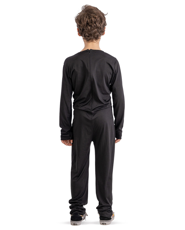 Costume tuta scheletro  in busta con gancio