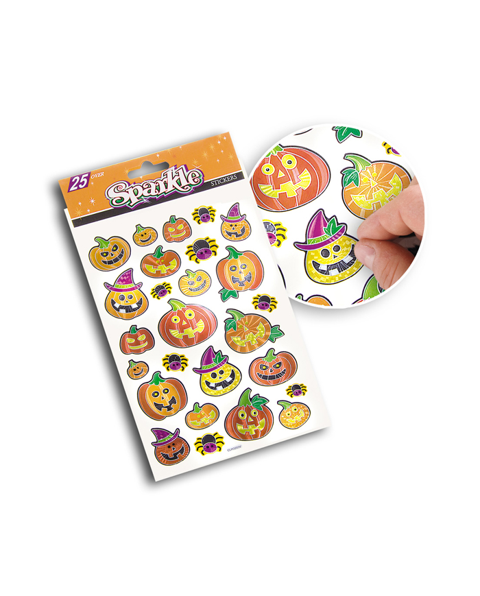 CARTELLA STICKERS METALLIZZATI ZUCCA IN