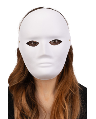 Máscara rostro talla grande de papel para pintar con etiqueta colgante/etiqueta adhesiva