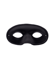 Black fabric mask with hangtag/label