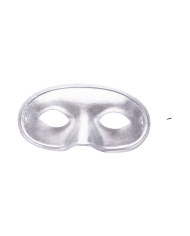 Silver fabric mask with hangtag/label
