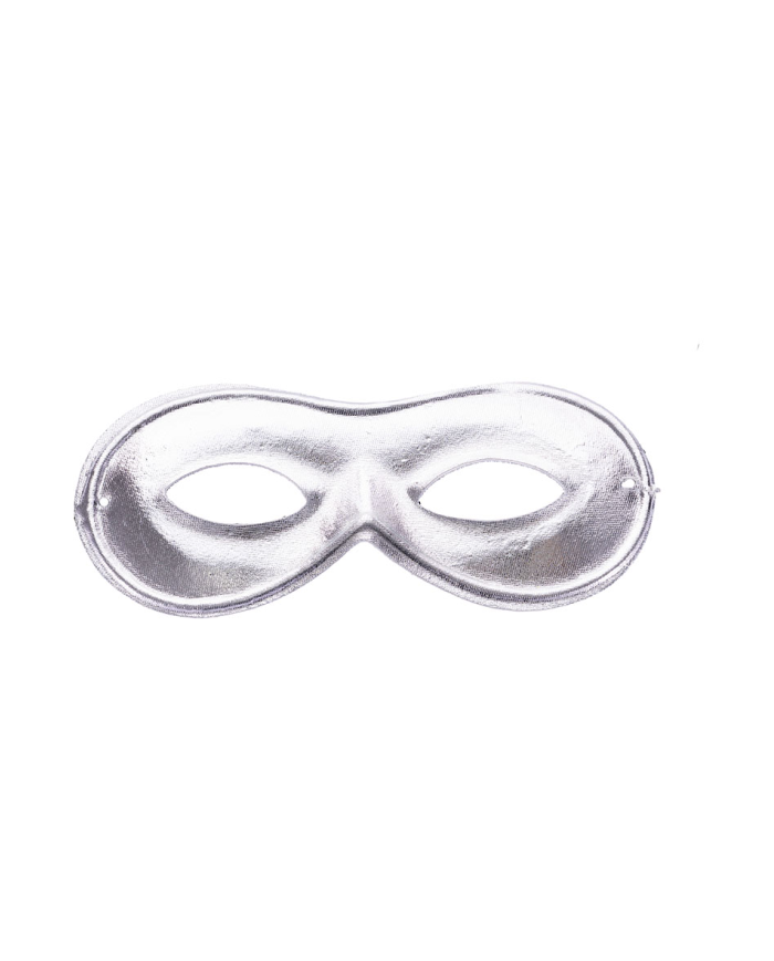 Silver fabric mask with hangtag/label