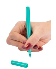 Green make-up marker pen face/body on card