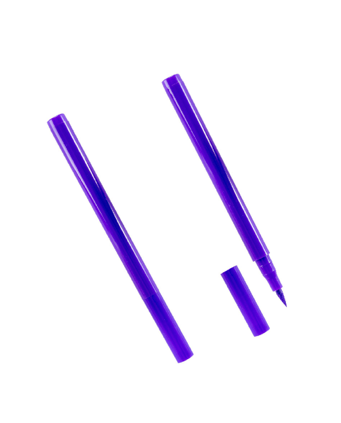 Violet make-up marker pen face/body on card