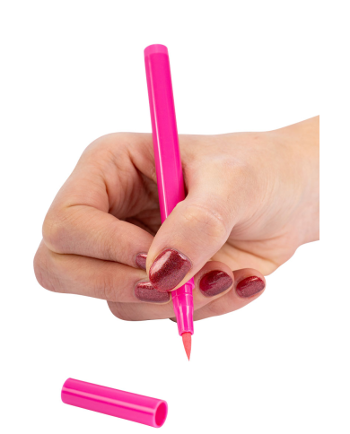 Rotulador maquillaje para cara/cuerpo rosa sobre cartoncillo