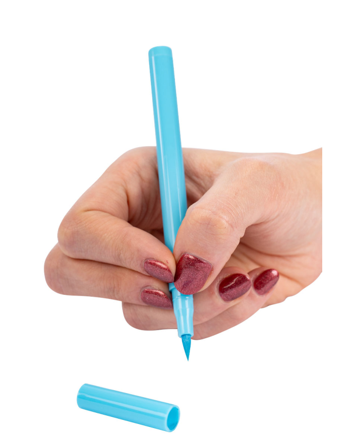 Rotulador maquillaje para cara/cuerpo azul sobre cartoncillo