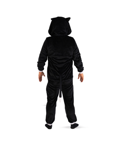 Tutona Gatto Nero In Pelliccia Di Pile In Busta C/Gancio